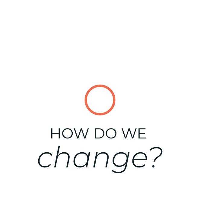 How do we change?